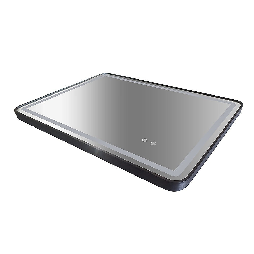 Rectangular Mirror LED Anti-Fog Illuminated Bathroom Living Room - 90x70cm