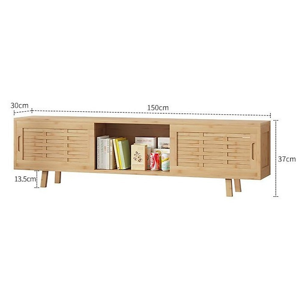 Elegant European Style Bamboo TV Cabinet