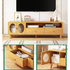 Modern Bamboo TV Cabinet Entertainment Unit