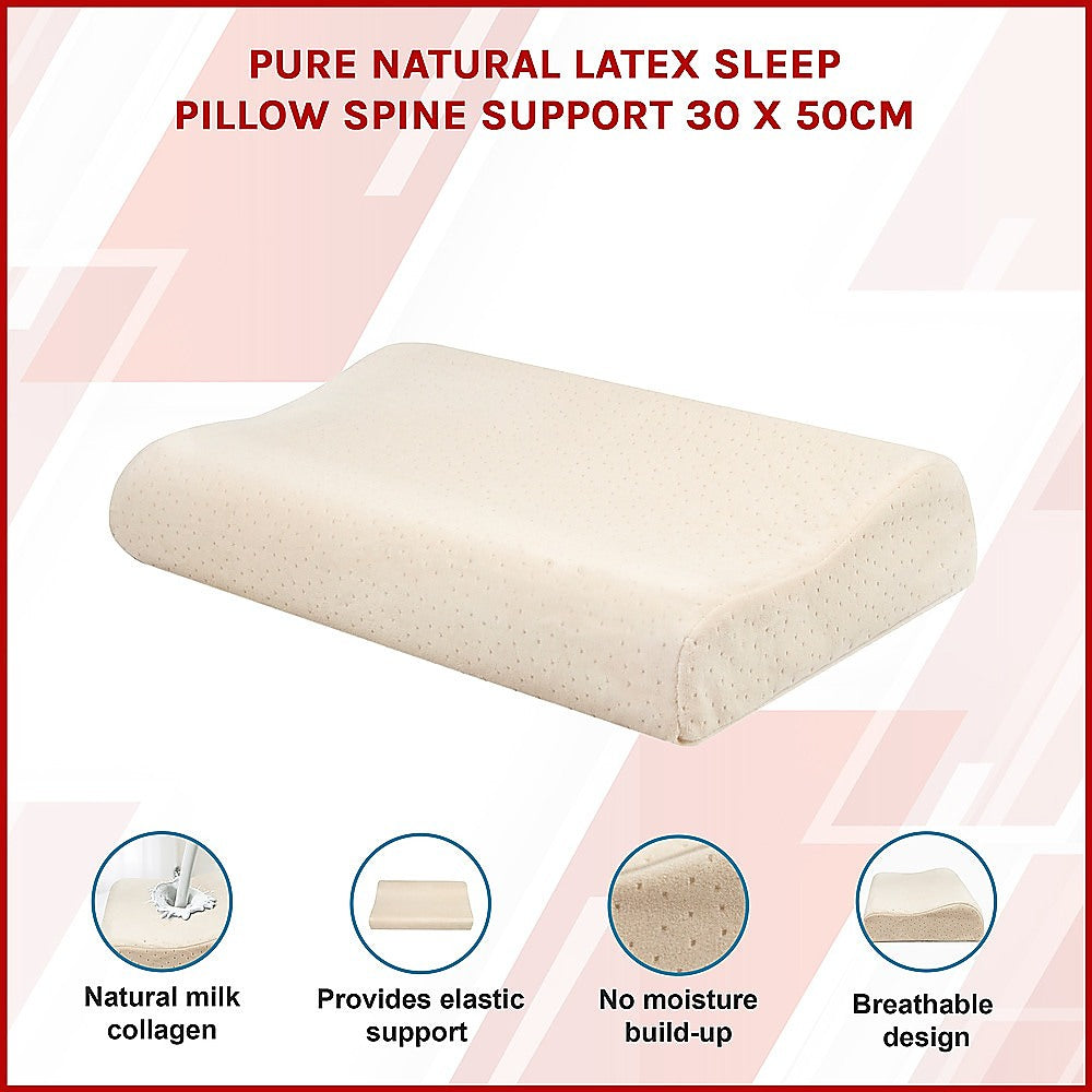 Pure Natural Latex Cervical Support Pillow