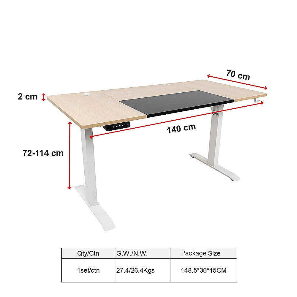 Electric Motorised Height Adjustable Desk