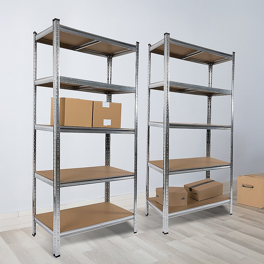 Heavy-Duty 5-Tier Garage Shelving Rack Set