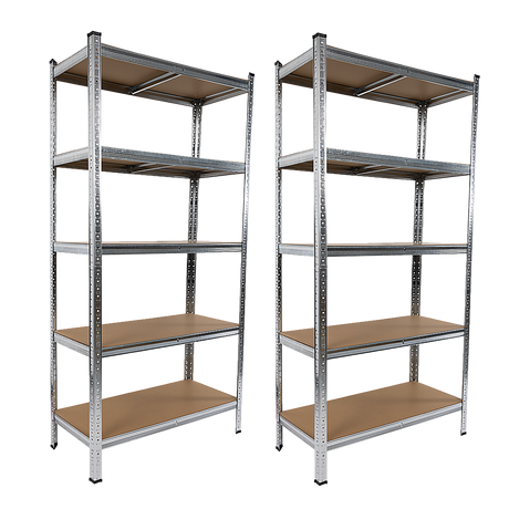 Heavy-Duty 5-Tier Garage Shelving Rack Set