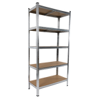 Heavy-Duty 5-Tier Garage Shelving Rack Set