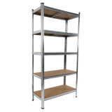 Heavy-Duty 5-Tier Garage Shelving Rack Set