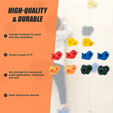 Deluxe 10-Piece Kids Rock Climbing Holds