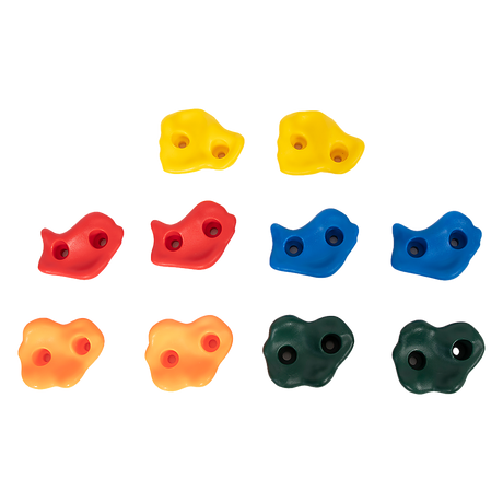 Deluxe 10-Piece Kids Rock Climbing Holds