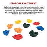 Deluxe 10-Piece Kids Rock Climbing Holds