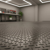 Non-Slip Diamond Plate Garage Floor Mat