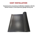 Non-Slip Diamond Plate Garage Floor Mat