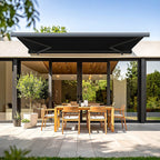 5.0m x 3.0m Retractable Folding Arm Awning Heavy Duty Full Cassette Motorised