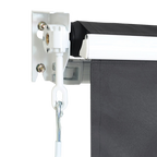 Outdoor Folding Arm Awning Retractable Sunshade Canopy Grey 4.0m x 2.5m