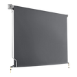 Retractable Straight Drop Roll Down Awning Garden Patio Screen 2.1X2.5M