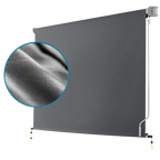 Retractable Straight Drop Roll Down Awning Garden Patio Screen 2.1X2.5M
