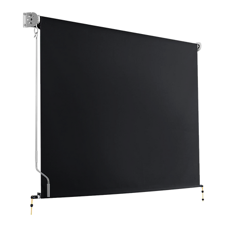 Retractable Straight Drop Roll Down Awning Garden Patio Screen 3.0X2.5M