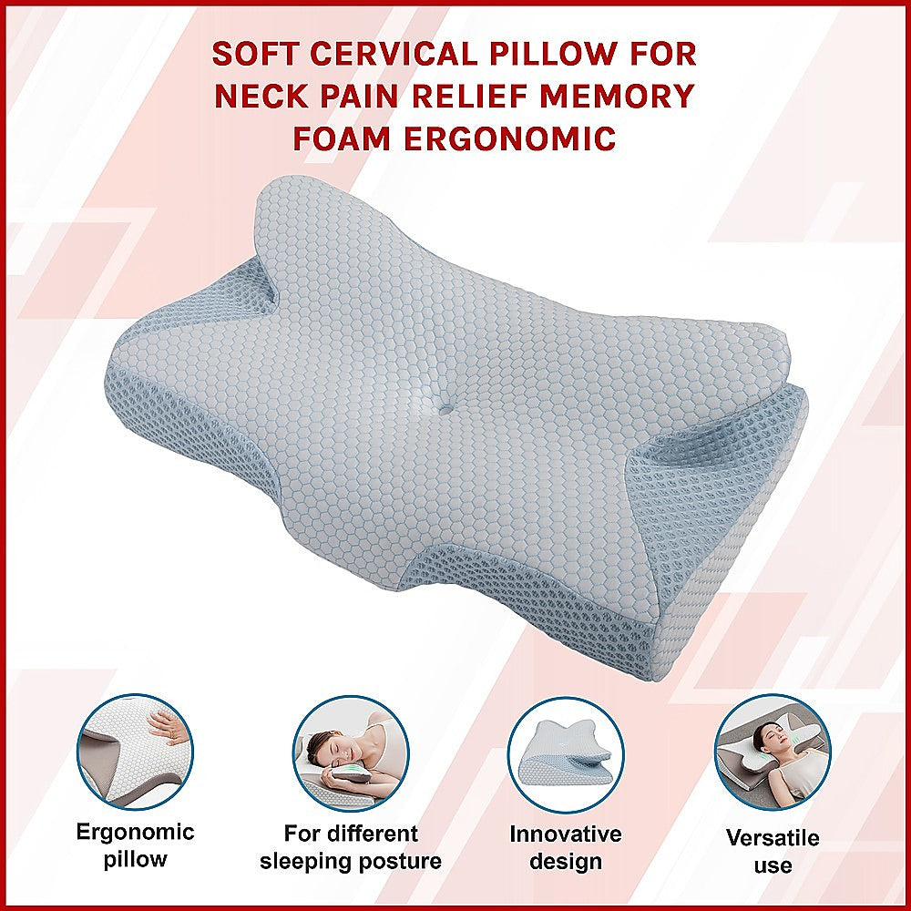 Ergonomic Memory Foam Cervical Pillow