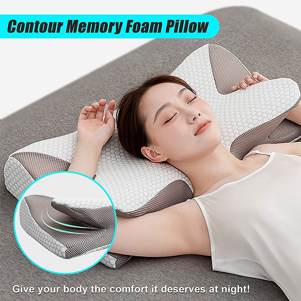 Ergonomic Memory Foam Cervical Pillow