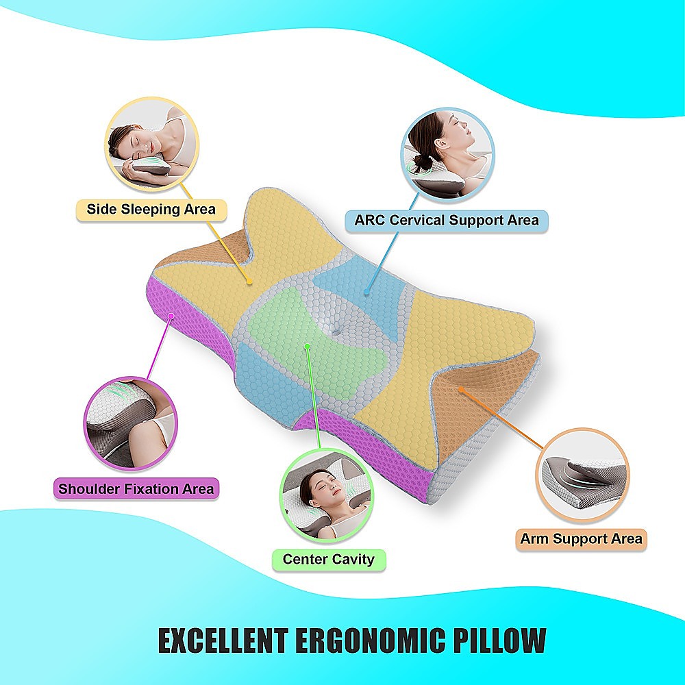Ergonomic Memory Foam Cervical Pillow
