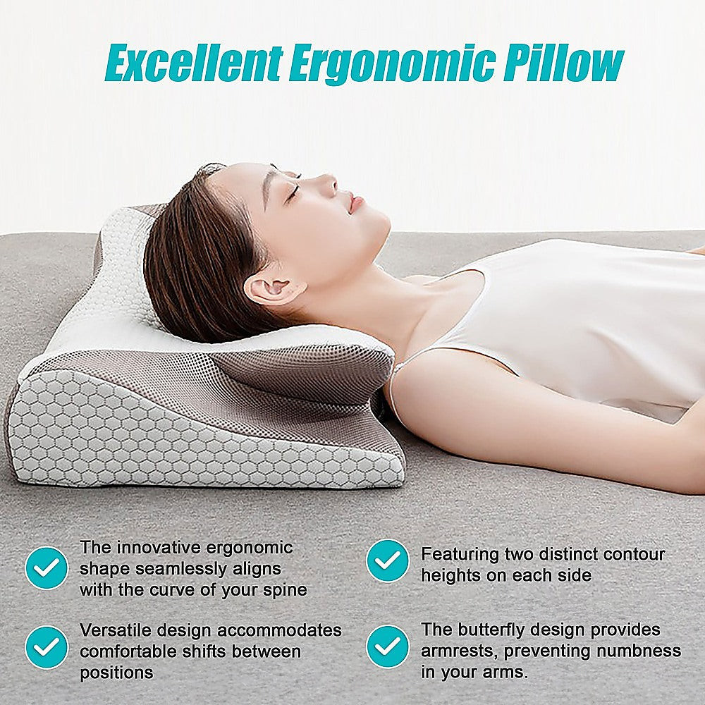 Ergonomic Memory Foam Cervical Pillow