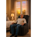 Lift Heated Leather Recliner with Electric Massage and USB Port