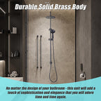 WELS 8" Dual Head Rain Shower Set