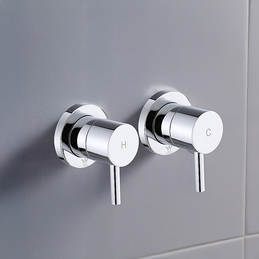 Bathroom Shower Bath Hot and Cold Mixer WATERMARK Certified in Chrome