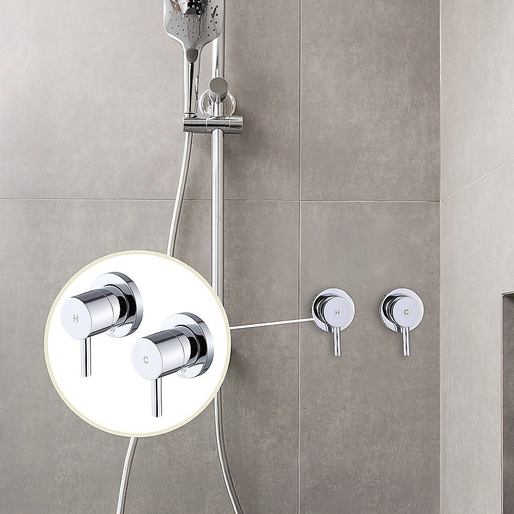 Bathroom Shower Bath Hot and Cold Mixer WATERMARK Certified in Chrome