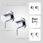 Bathroom Shower Bath Hot and Cold Mixer WATERMARK Certified in Chrome