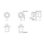 Bathroom Shower Bath Hot and Cold Mixer WATERMARK Certified in Chrome