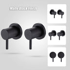 Bathroom Shower Bath Hot and Cold Mixer WATERMARK Certified in Black