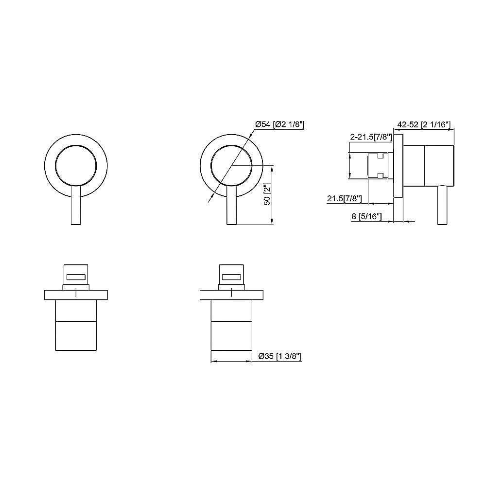 Bathroom Shower Bath Hot and Cold Mixer WATERMARK Certified in Black
