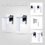 Bathroom Shower Bath Hot and Cold Square Mixer WATERMARK Certified in Chrome