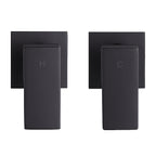 Bathroom Shower Bath Hot and Cold Square Mixer WATERMARK Certified in Black