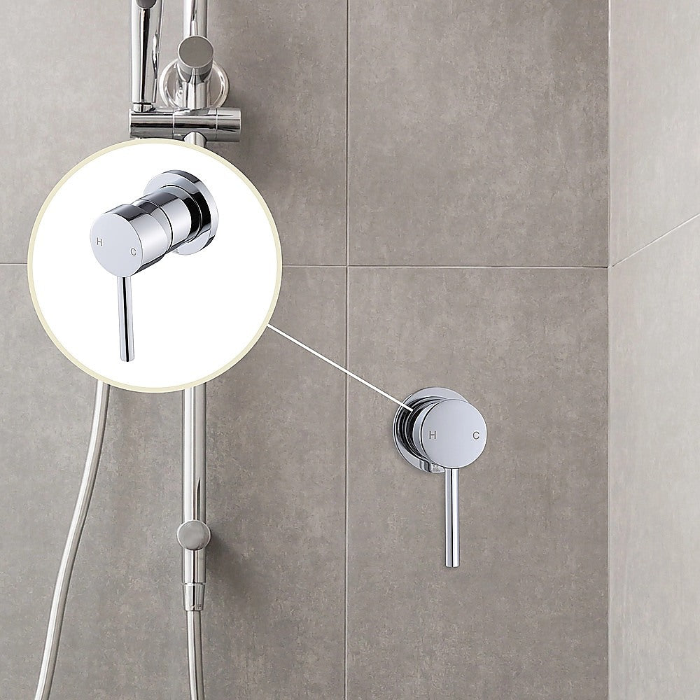 Single Round Shower Bath Mixer Tap Bathroom WATERMARK Approved