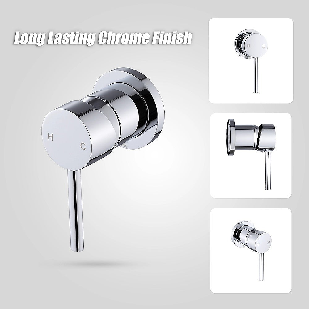 Single Round Shower Bath Mixer Tap Bathroom WATERMARK Approved