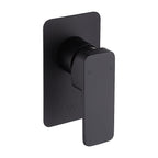 Single Square Shower Bath Mixer Tap Bathroom WATERMARK Approved in Black