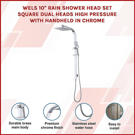 Della Francesca Luxury Dual Rain Shower Set