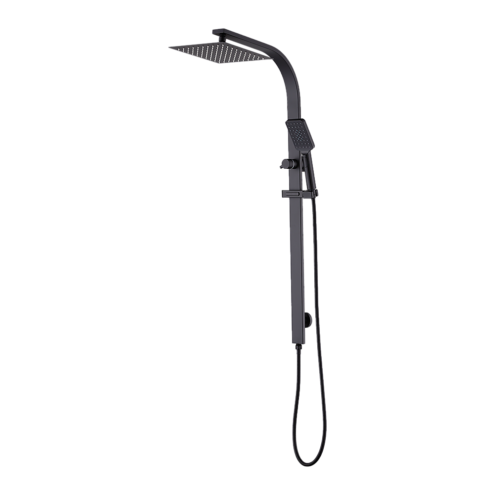 WELS 10" Dual Shower Head Set - Black