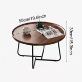 Elegant Multifunctional Round Coffee Table