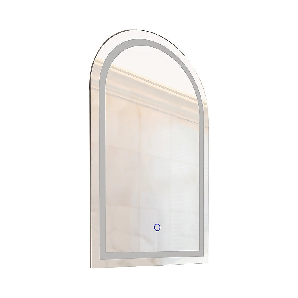 Arched LED Wall Mirror Bathroom Mirrors Makeup Anti-fog 600mm x 1000mm