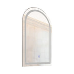 Arched LED Wall Mirror Bathroom Mirrors Makeup Anti-fog 600mm x 1000mm