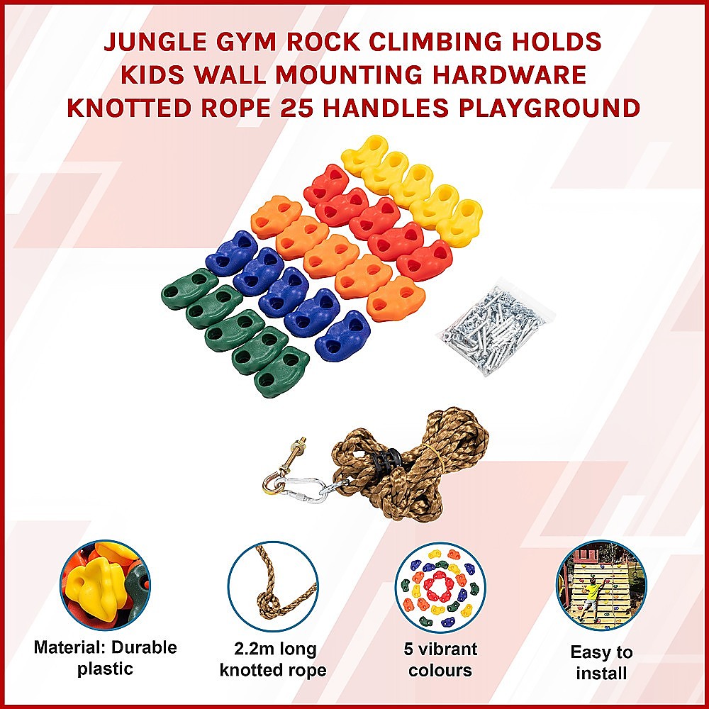 Jungle Gym Rock Climbing Holds Set