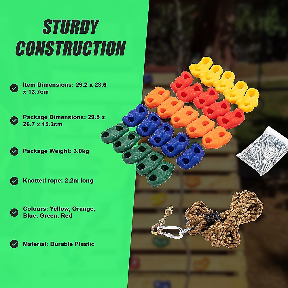 Jungle Gym Rock Climbing Holds Set