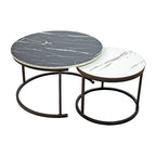 Elegant Marble Nesting Coffee Table Set