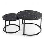 Elegant Marble Nesting Coffee Table Set