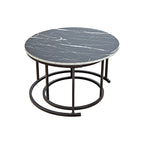 Elegant Marble Nesting Coffee Table Set