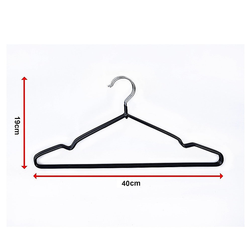 Durable Non-Slip Metal Clothes Hangers Set of 100