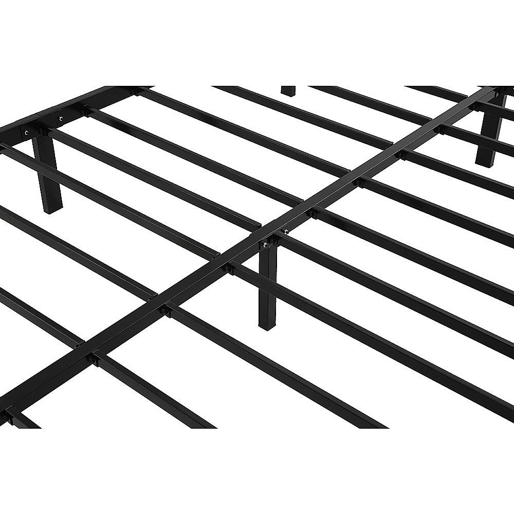 King Single Full Metal Bed Frame Base – Sturdy Steel Bed Base for Australian Mattress