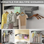 Collapsible Wall-Mounted Laundry Drying Rack