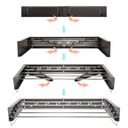 Collapsible Wall-Mounted Laundry Drying Rack